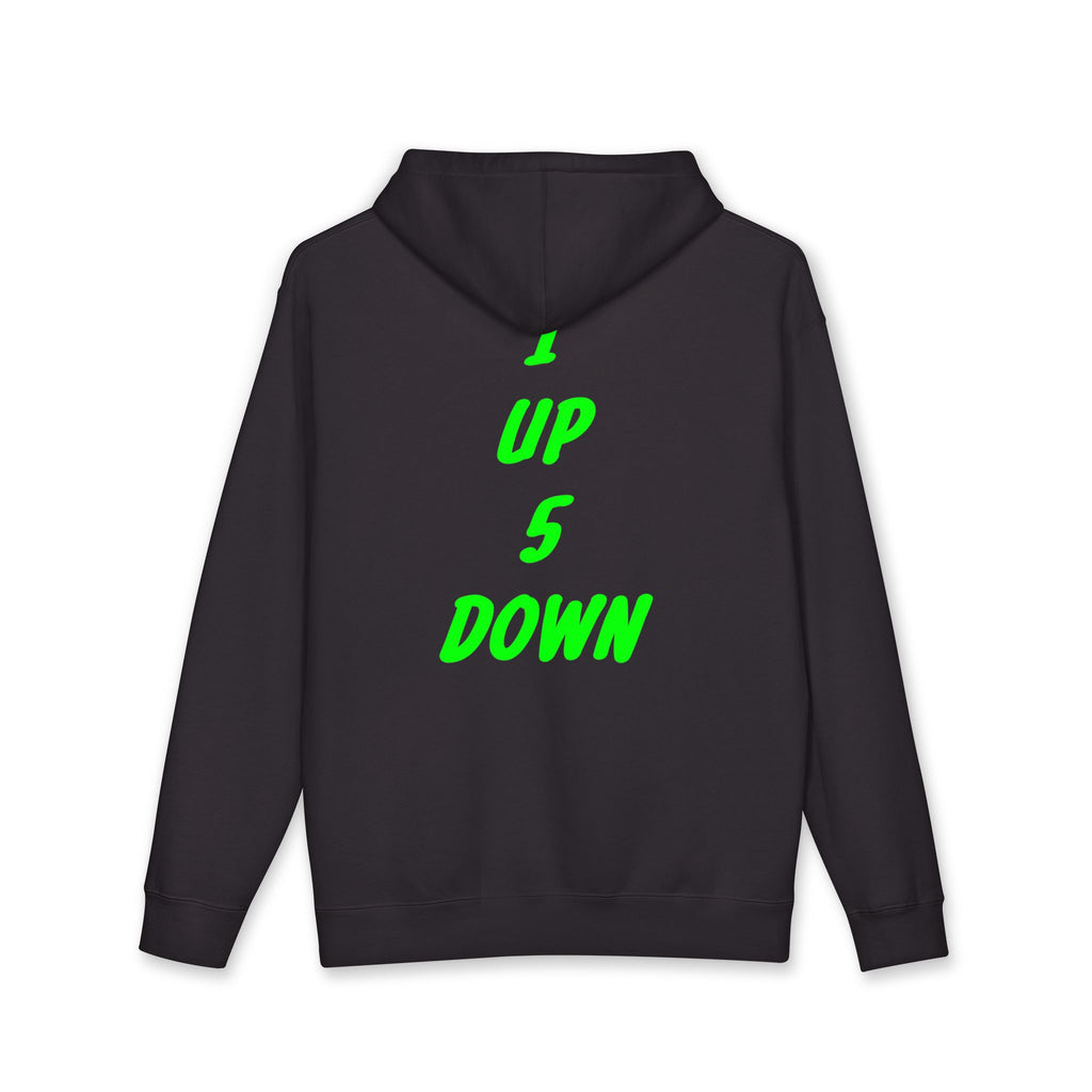 1 up 5 down heavyweight hoodie