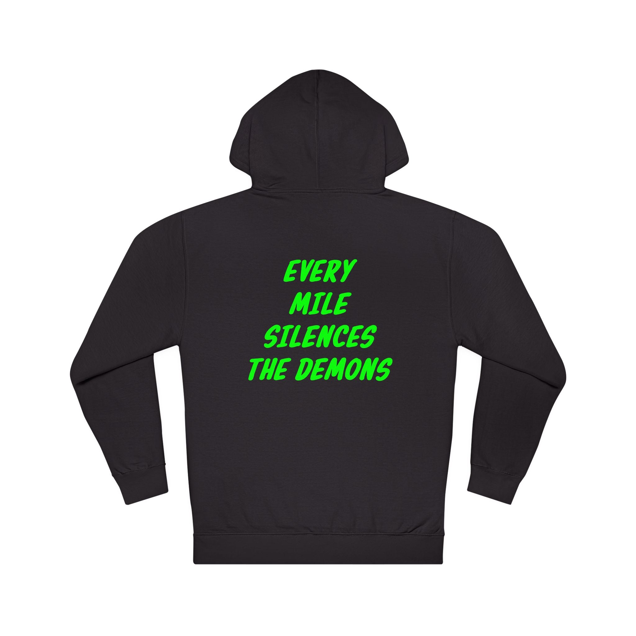 Every mile silences the demons midweight hoodie