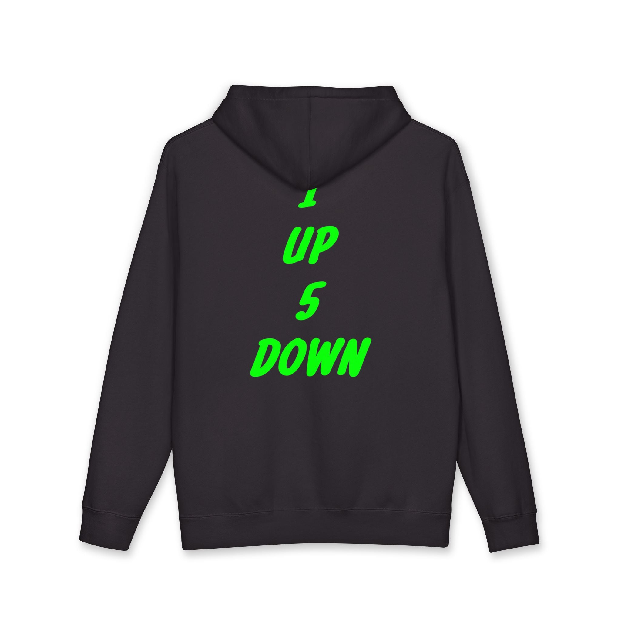 1 up 5 down heavyweight hoodie